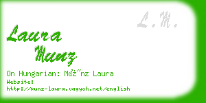 laura munz business card